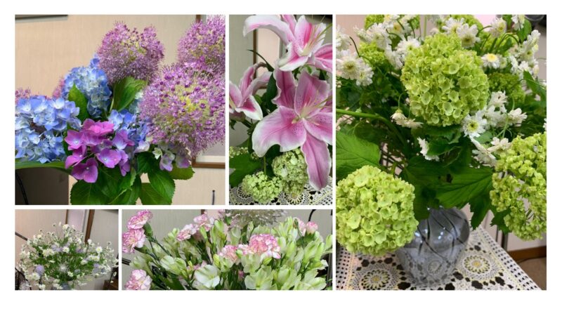 2026年5月から6月1週目の教会の生花
